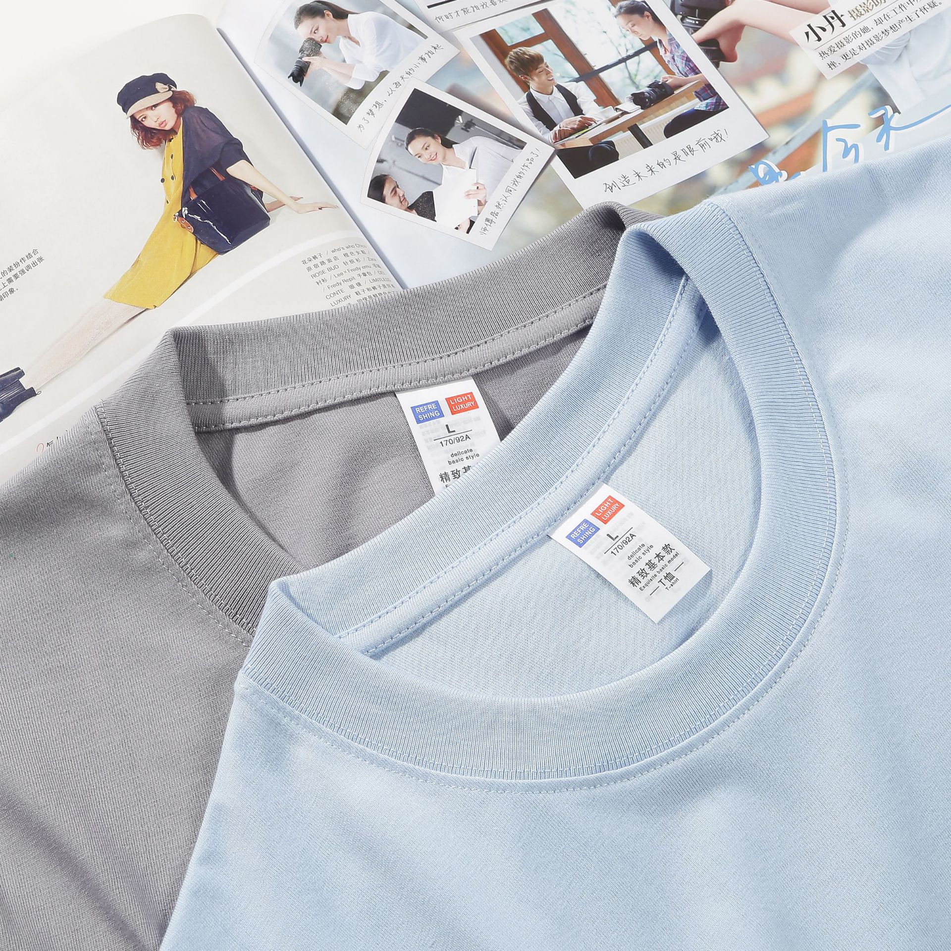 短袖/t恤男士短袖潮流/T恤/服装/半袖产品图