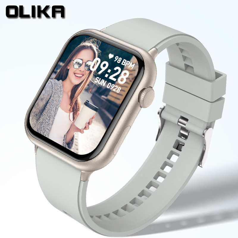 A new cross-border smartwatch with Korean Bluetooth call, featuring multiple sports modes, heart rate, blood pressure and step count