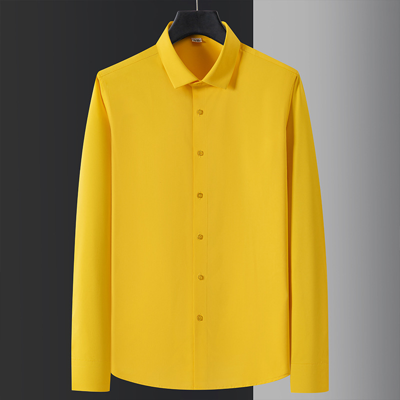 纯色商务衬衫细节图