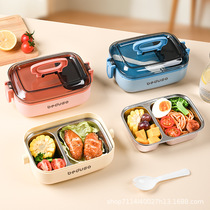 Stainless steel lunchbox Office worker lunchbox Student lunchbox Picnic box