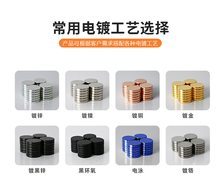 Rectangular neodymium iron boron magnet, permanent magnet, strong magnet, round neodymium iron boron thickened magnet processing pic 1