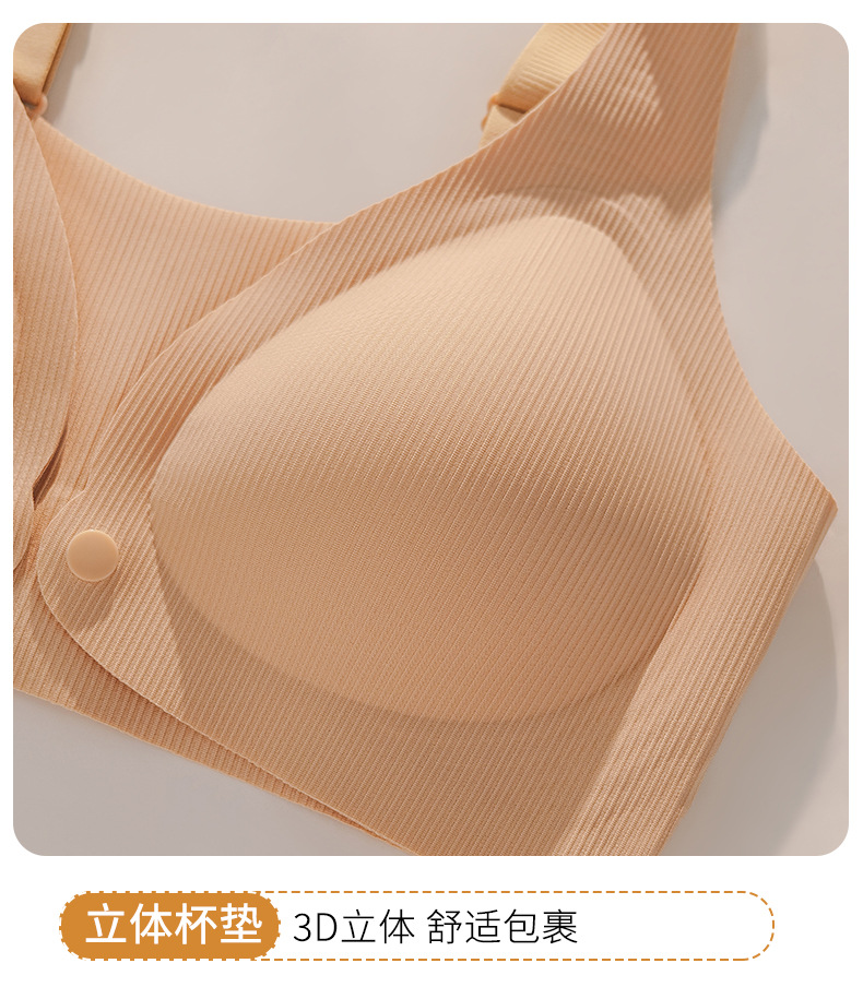 Factory direct sales of jelly rubber lactation underwear for women to gather and prevent sagging. Bras for pregnant and postpartum women during lactation and breastfeeding pic 19