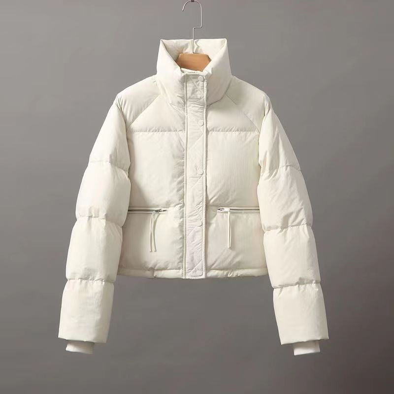 Foreign Trade Anti-Season New Cotton-Padded Women Short All Korean Version Stand Collar Small Thick Bread Coat Coat Tide details Picture