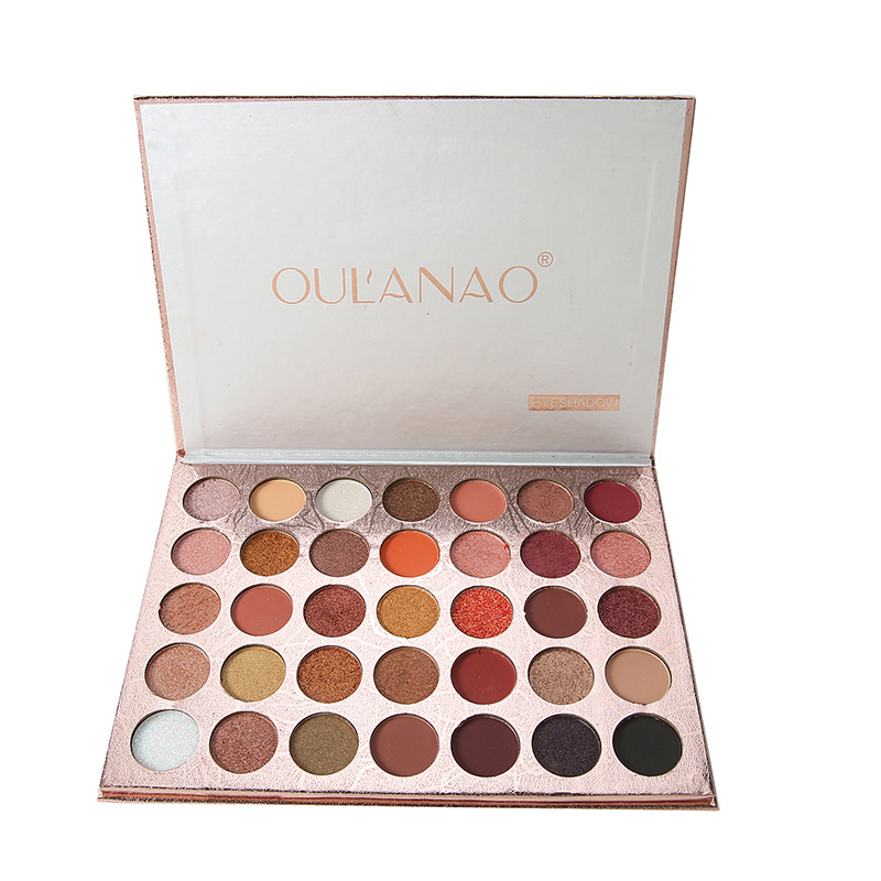 ins/网红35色土/眼影盘白底实物图