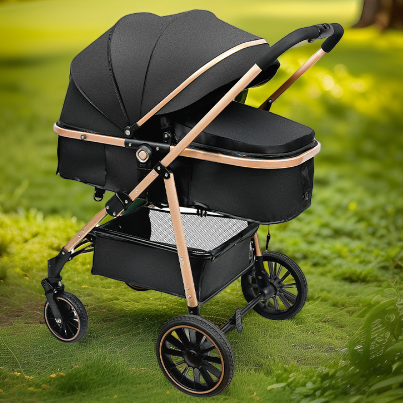 英莱儿婴儿推车折叠可坐可躺高景观睡蓝换向新生儿宝宝手推车双向