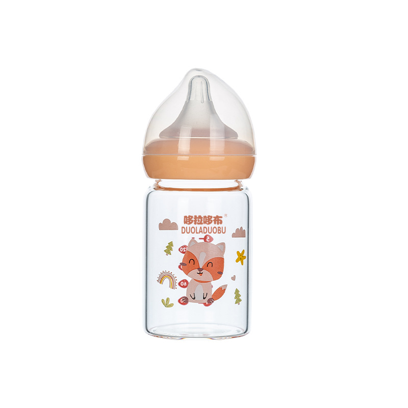 哆拉哆布宝宝宽口径奶瓶180ml婴幼儿高硼硅玻璃奶瓶婴儿奶瓶6442详情图4