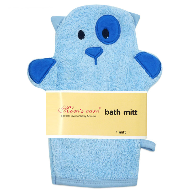 Wholesale large-sized baby cute cartoon bath gloves, children's bath wipes and bath towels, animal-shaped scrub towels Specification image
