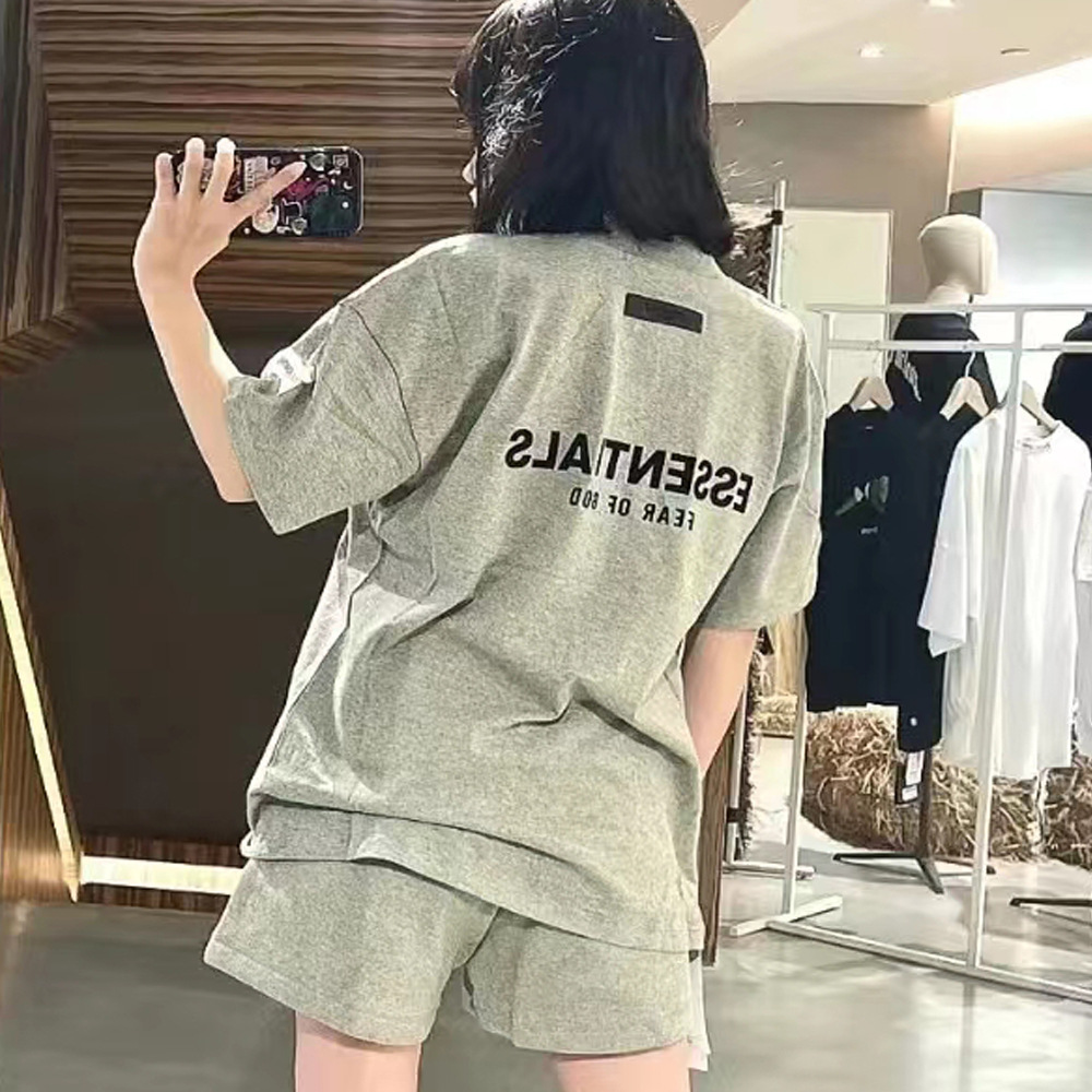 FOG复线ESSENTIALSZONE第八季植绒字宽松大码OS短袖T恤男高街潮牌详情34