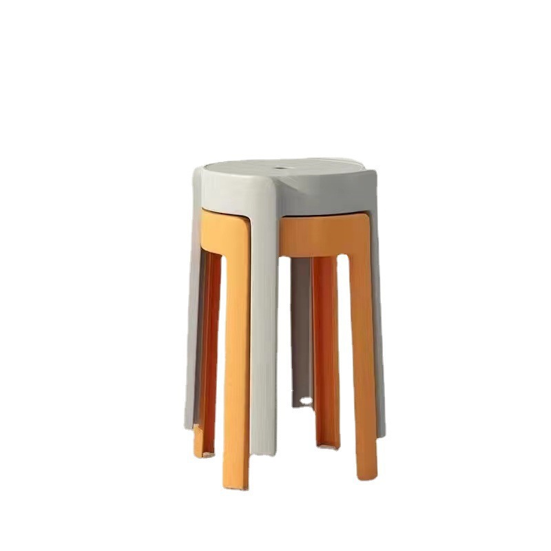 Plastic Stool Thickened Home Can Be Stacked Round Stool Nordic Table Stool Simple Network Red Fashion Creative Windmill Stool Wholesale Item Picture