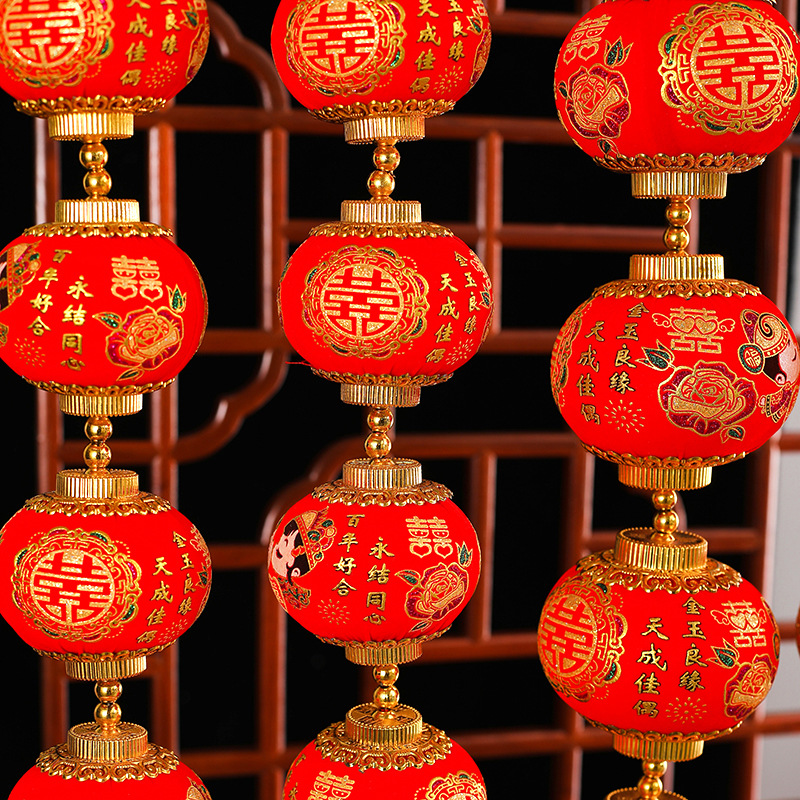 婚庆装饰品红细节图