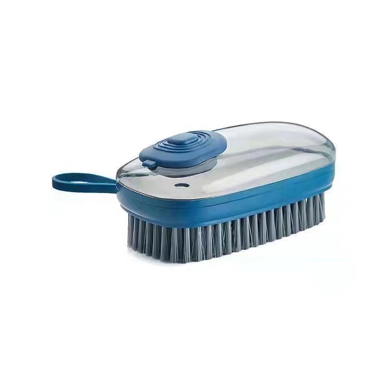 Automatic liquid filling laundry brush, soft bristle shoe brush, shoe washing, household creative multi-functional plastic shoe brush, clothes cleaning brush Item Picture