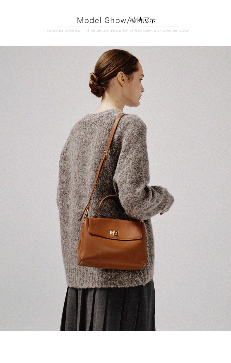 2025春夏新款头层牛皮通勤手提单肩复古简约大容量女包箱包皮具男士包袋详情5