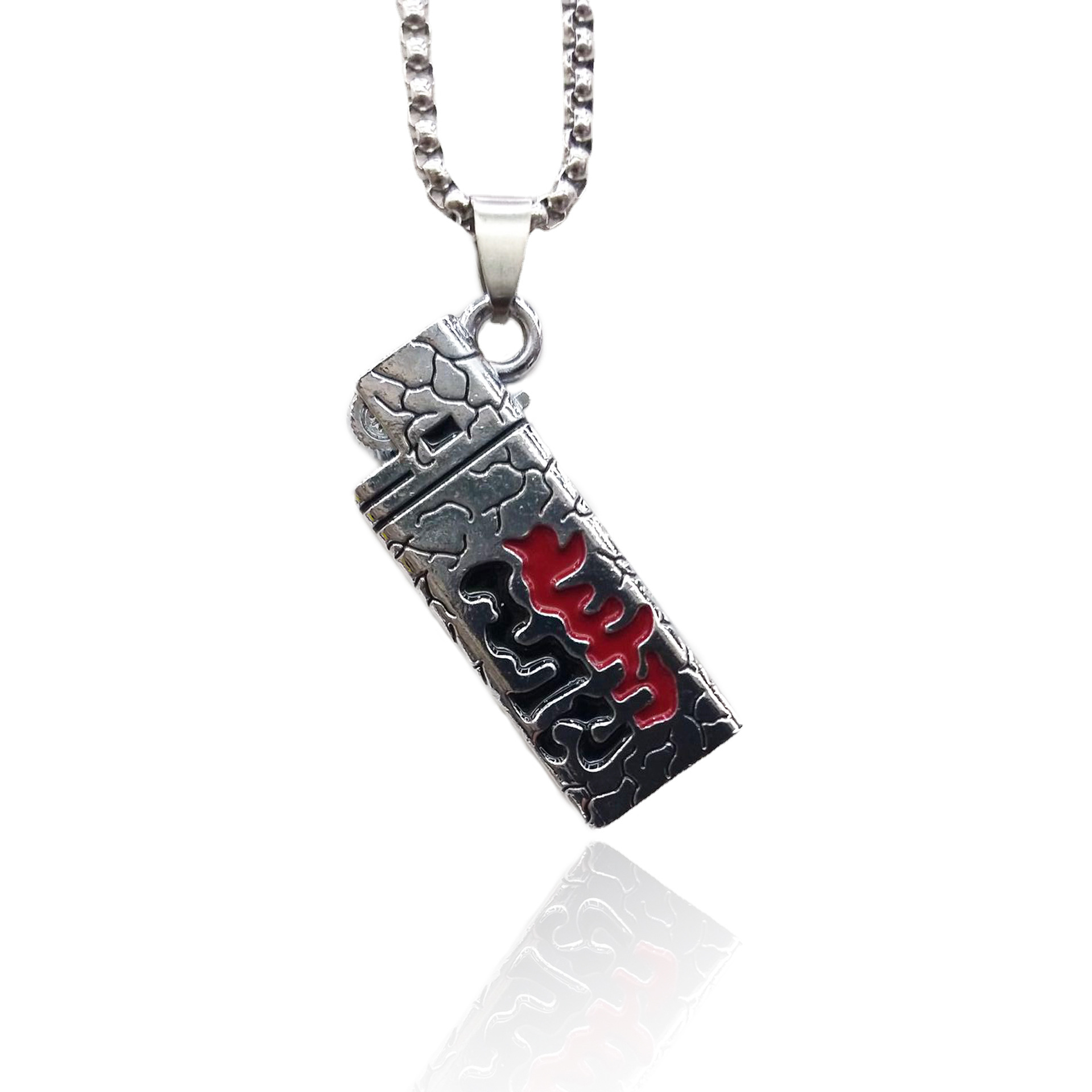 Net Red Men's Necklaces Europe And America Cross Necklaces Sweater Chain Alloy Hip Hop New Stainless Steel Necklaces Wholesale Specification drawing