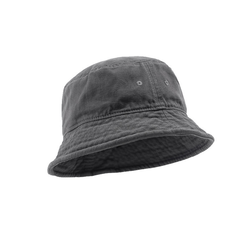 Gegeen Domog Washed Solid Color Fisherman Hat Men's Day Hat Everything Hip Hop Street Day Hat Retro Basin Hat Specification drawing