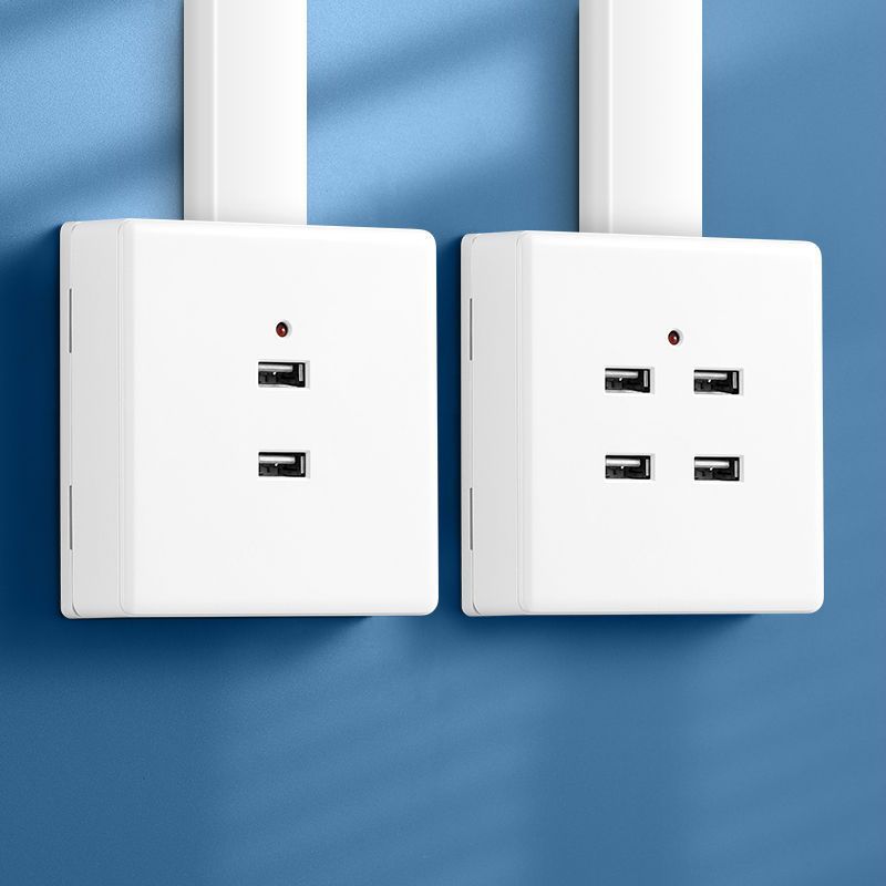 86型USB插座面板 明装暗装二孔四孔USB充电插座 220V低压36V转5V