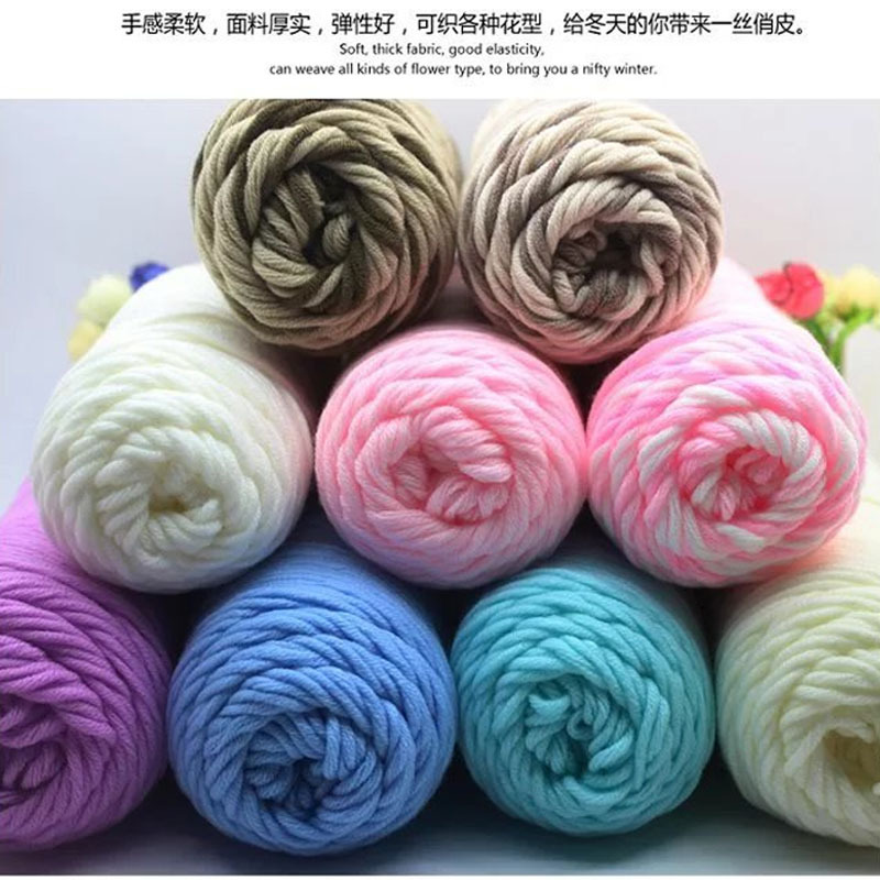 Lover's cotton, Korean cotton, woolen thread, hat and scarf thread, 8-strand milk cotton, medium-thick baby woolen thread, hand-knitted knitting needle woolen thread Specification image