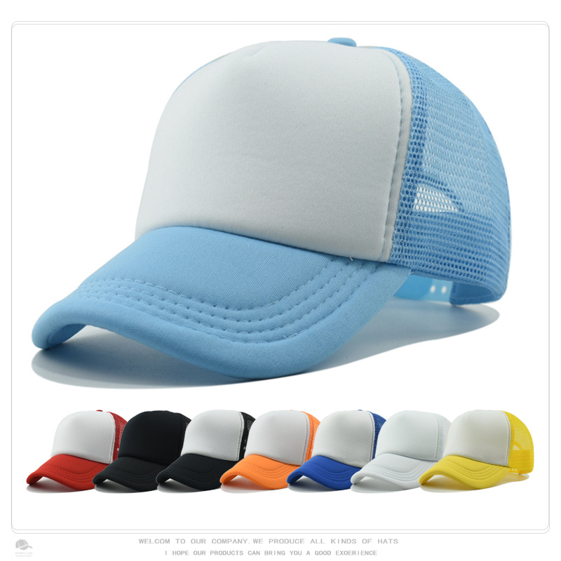 Wholesale Of Children's Sponge Caps, Printed And Embroidered Logo Advertising Hats, Spring And Summer Travel Hats, Sunshade And Sun Protection Baseball Caps