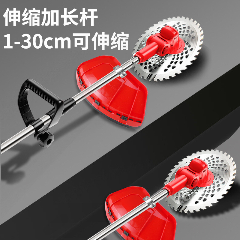 Electric Mower Lithium Mower Multi-Functional Small Household Handheld Charging Mower Wireless Mower Application Scenario