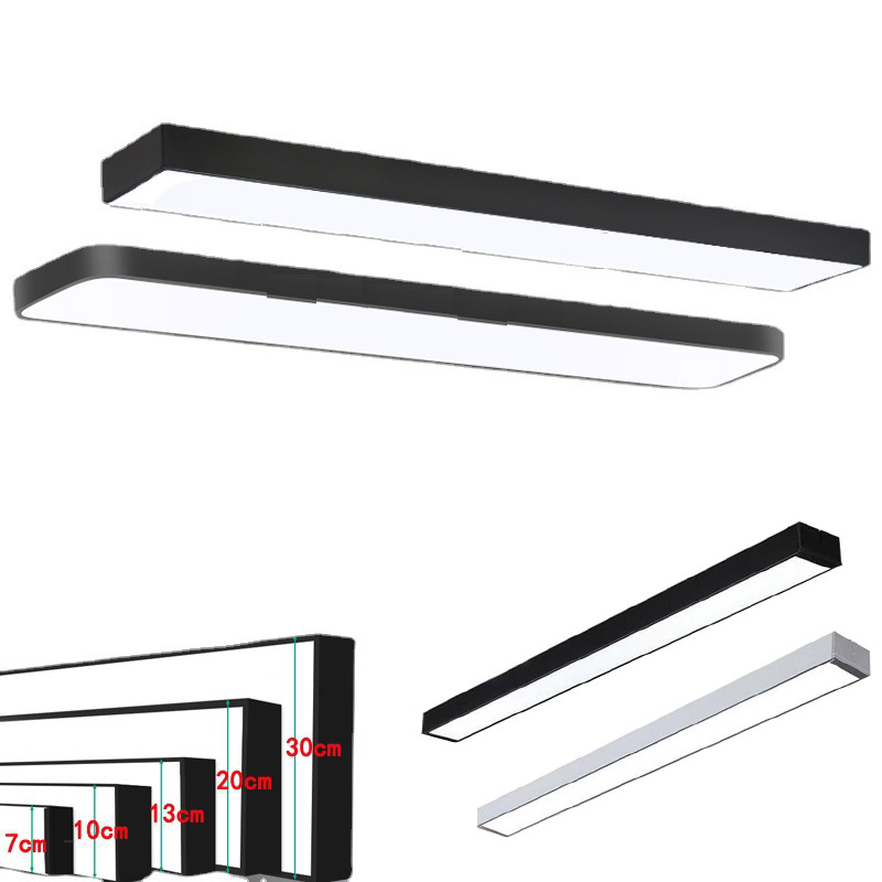 Led Strip Light Office Chandelier Industrial Wind Strip Office Light Supermarket Gym Cable Light Square Light Application Scenario