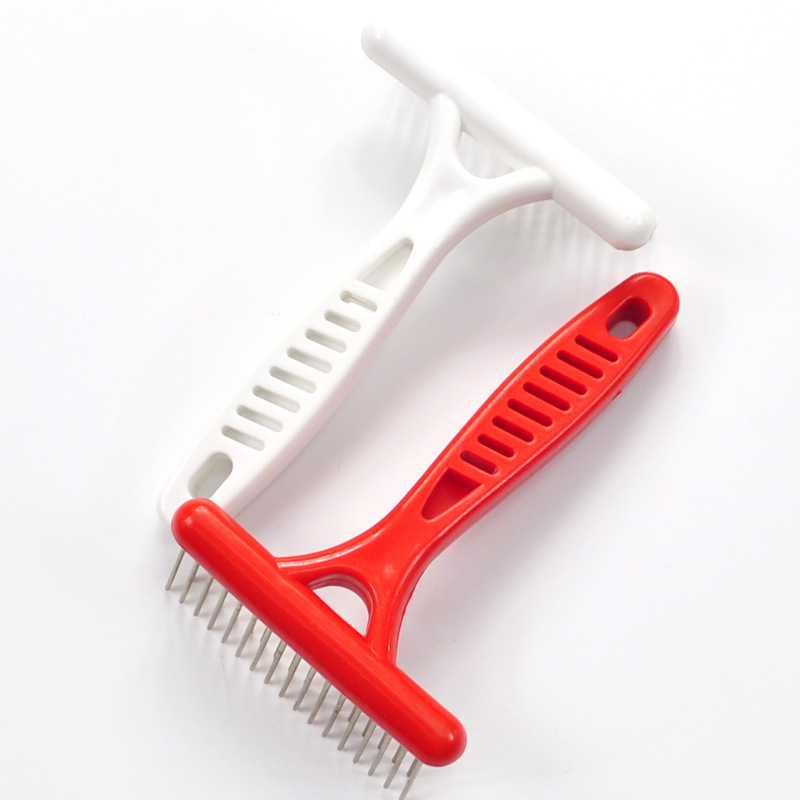 Pet knot-knot comb, long-haired dog, stainless steel knot-knot comb, special rake comb for cats and dogs, beauty products, dog comb Application Scenario