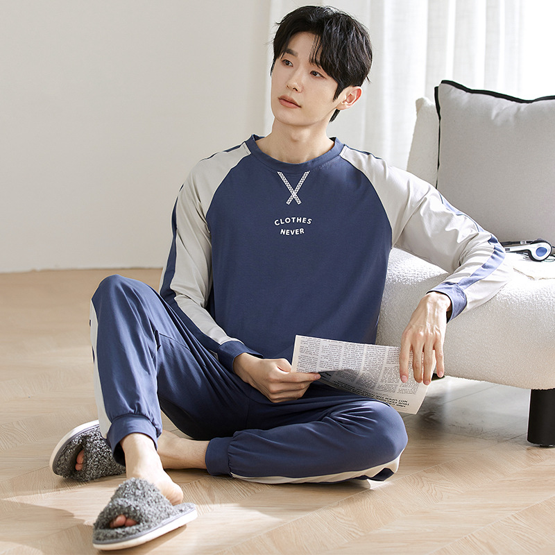 男士家居服实物图