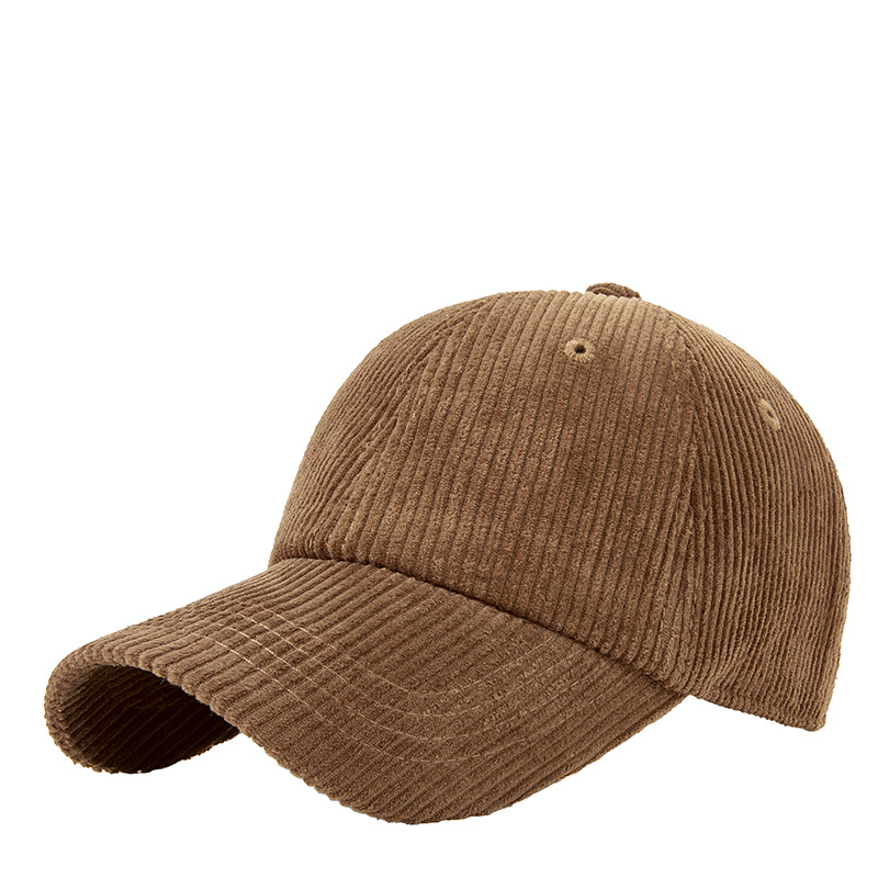 2023 Spring And Summer New South Korean Corduroy Baseball Cap Ladies Soft Top Outdoor Cap Wholesale Item Picture
