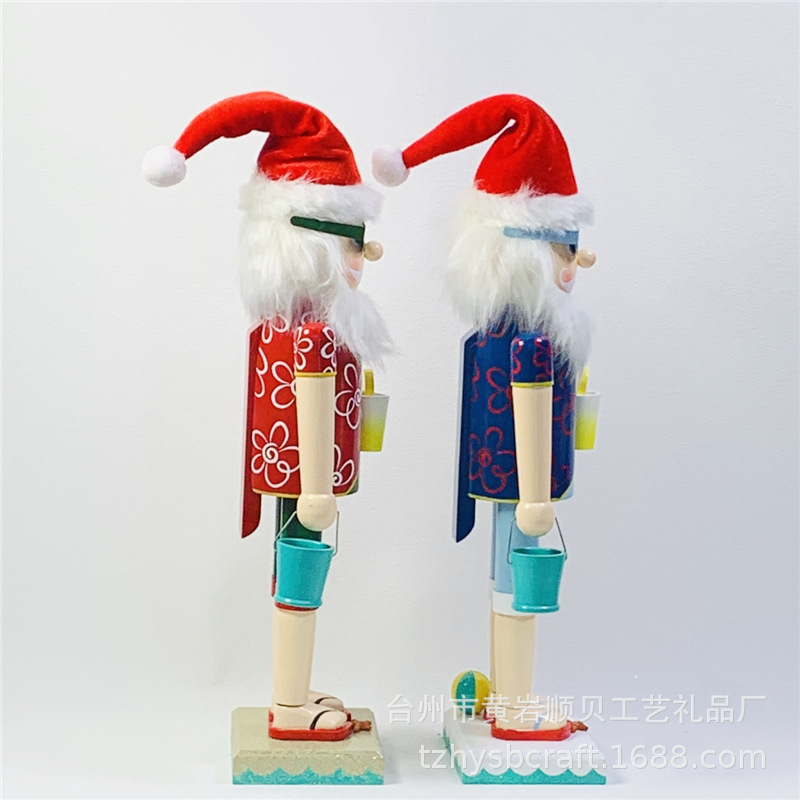Shun Bei Sb58514 New 38Cm Crafts Santa Claus Nutcracker Puppet Soldier Tabletop Decoration details Picture