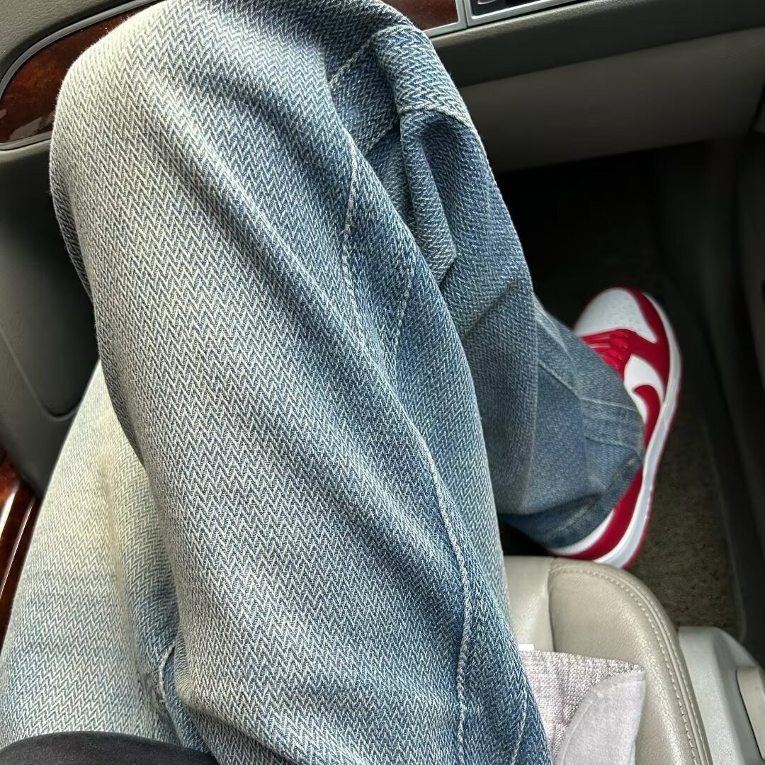 American vertical wide-leg jeans, men's patterned starry sky streetwear, autumn patterned herbbone retro pants, high street style Application Scenario