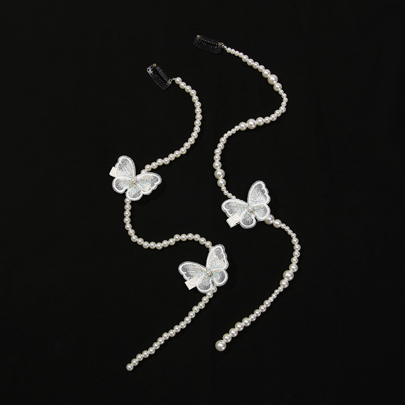 Celebrity-style pearl hair bands, fashionable and elegant, fringed braided hair chains, sweet and ethereal, Internet celebrity hair accessories and headwear wholesale, other hair accessories Application Scenario