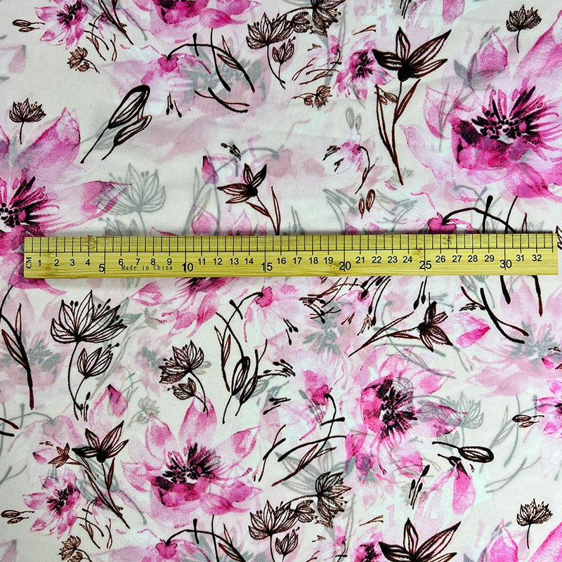 Pearl chiffon printed fabric, Chinese-style ancient costume Hanfu fabric, beach sun protection dress, T-shirt, textile tie-dyed printed fabric pic 15