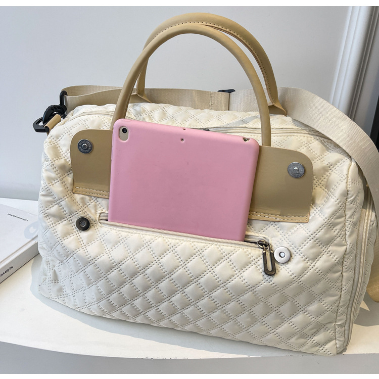 新款旅行包短途出差行李包女大容量运动健身包女士单肩斜挎手提包详情20