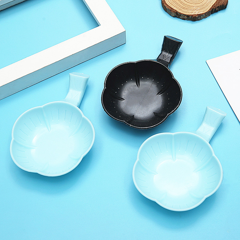 Plastic Ink Dish Student Type Black Blue Multi-Purpose Plum Blossom Ink Butterfly Calligraphy Painting Can Put Pen Multi-Color details Picture