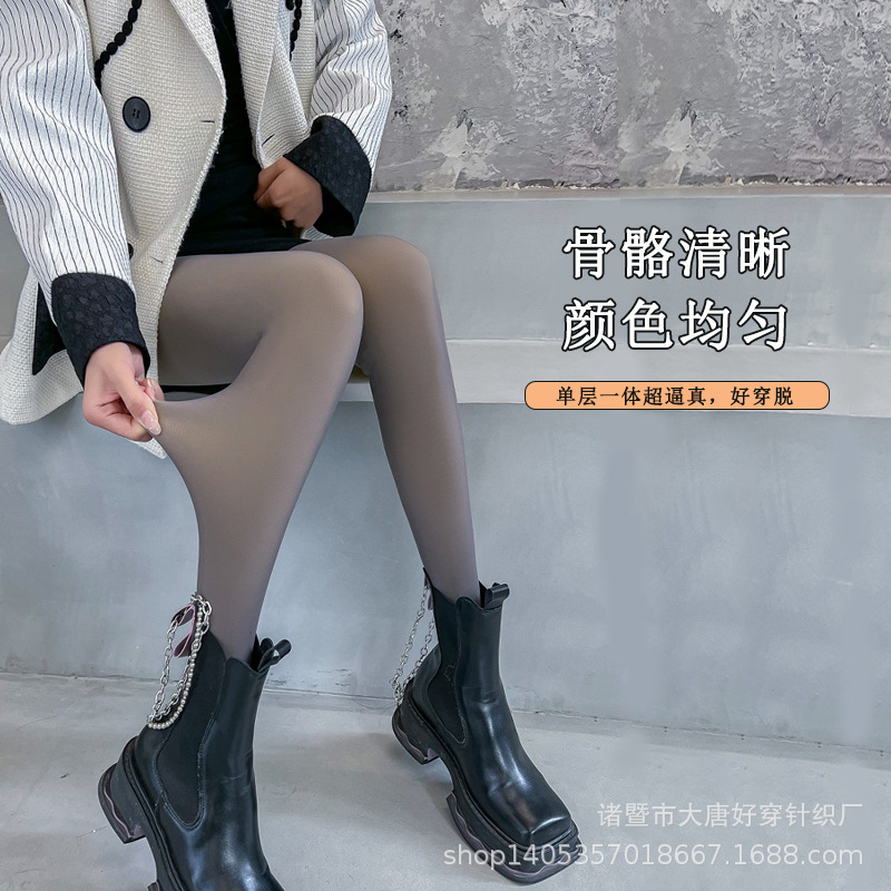 黑丝袜女秋冬细节图