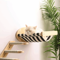 Factory direct wall cat nest solid wood wall hanging sisal post cat scratching post toy jump table grinding claw cat scratching board