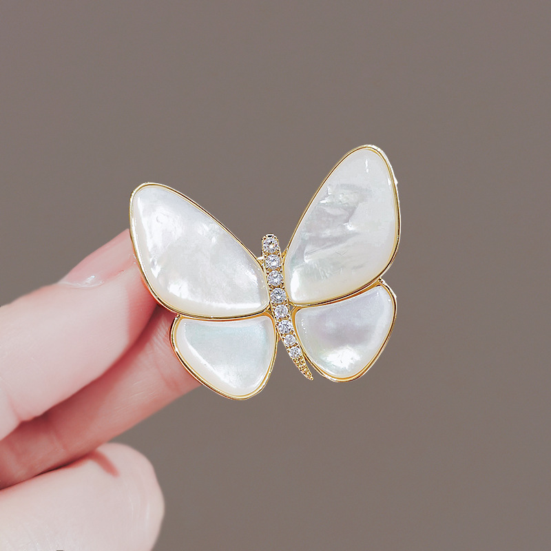 Fashion corsage Cross border brooch high-grade female anti-slip butterfly brooch high-grade feeling niche new corsage details Picture