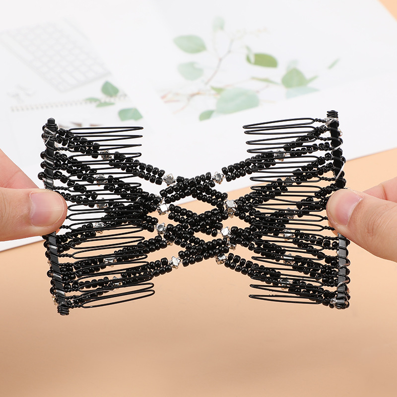 Cross-border best-selling hair combs, European and American women's hair updo, ponytail decoration, versatile hair combs, pearl magic insert combs, customizable, domestic independent other hair accessories