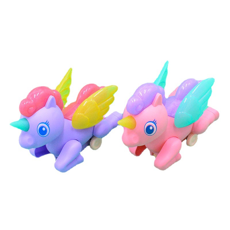 Spring-wound unicorn toys, wire pulling, glowing new, unique treasures, gifts, children's creative small toys, street stall toys wholesale 1 Specification image