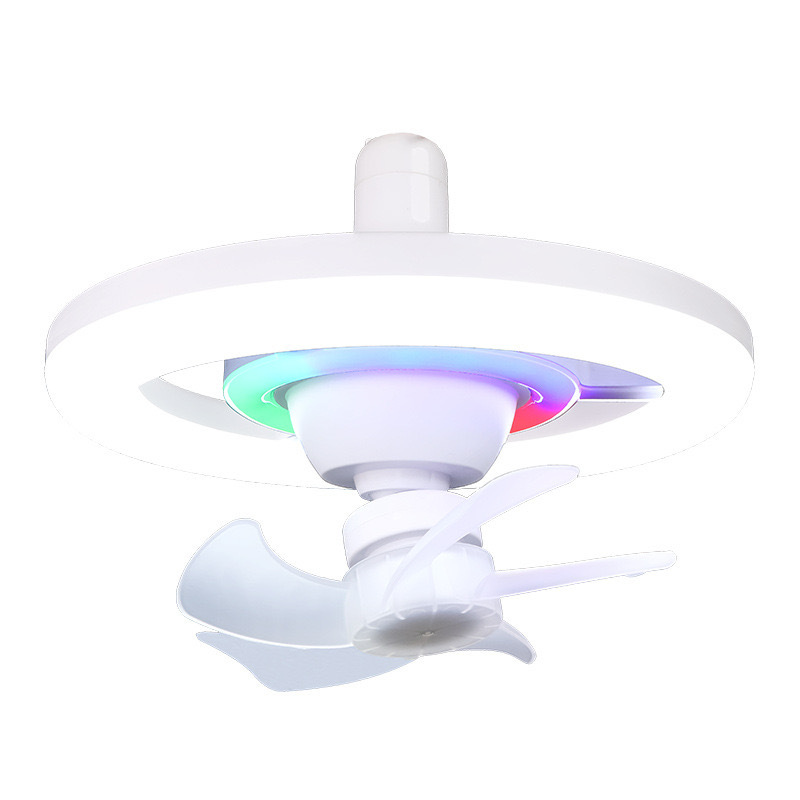Explosive Cross-Border Shaking Head E27 Fan Light Magic Mute Function Bedroom Living Room Super Bright Energy-Saving Ceiling Fan Light Item Picture