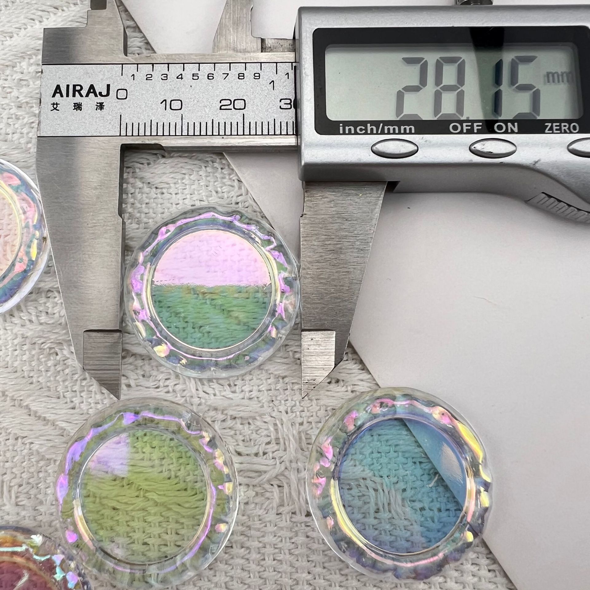 Acrylic Transparent Built-In Patch Circular Diy Phone Case Accessories Hairpin Phone Case Gooka Material Application Scenario