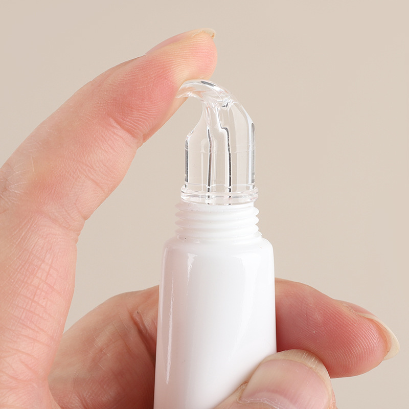 Massage head eye cream tube, white portioned bottle, essence lotion, empty bottle, sample bottle, gel lip gloss, cosmetic tube Specification image