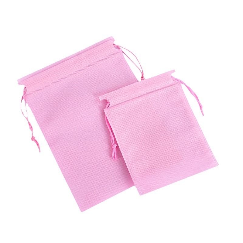 无纺布抽绳束口袋定制现货服装防尘束口袋无纺布收口袋收纳袋批发