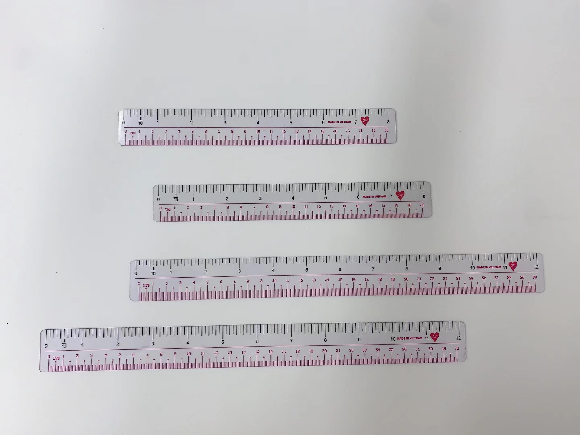 Factory direct sales of hard rulers, customizable drawing rulers, multi-functional transparent rulers, factory wholesale, high precision