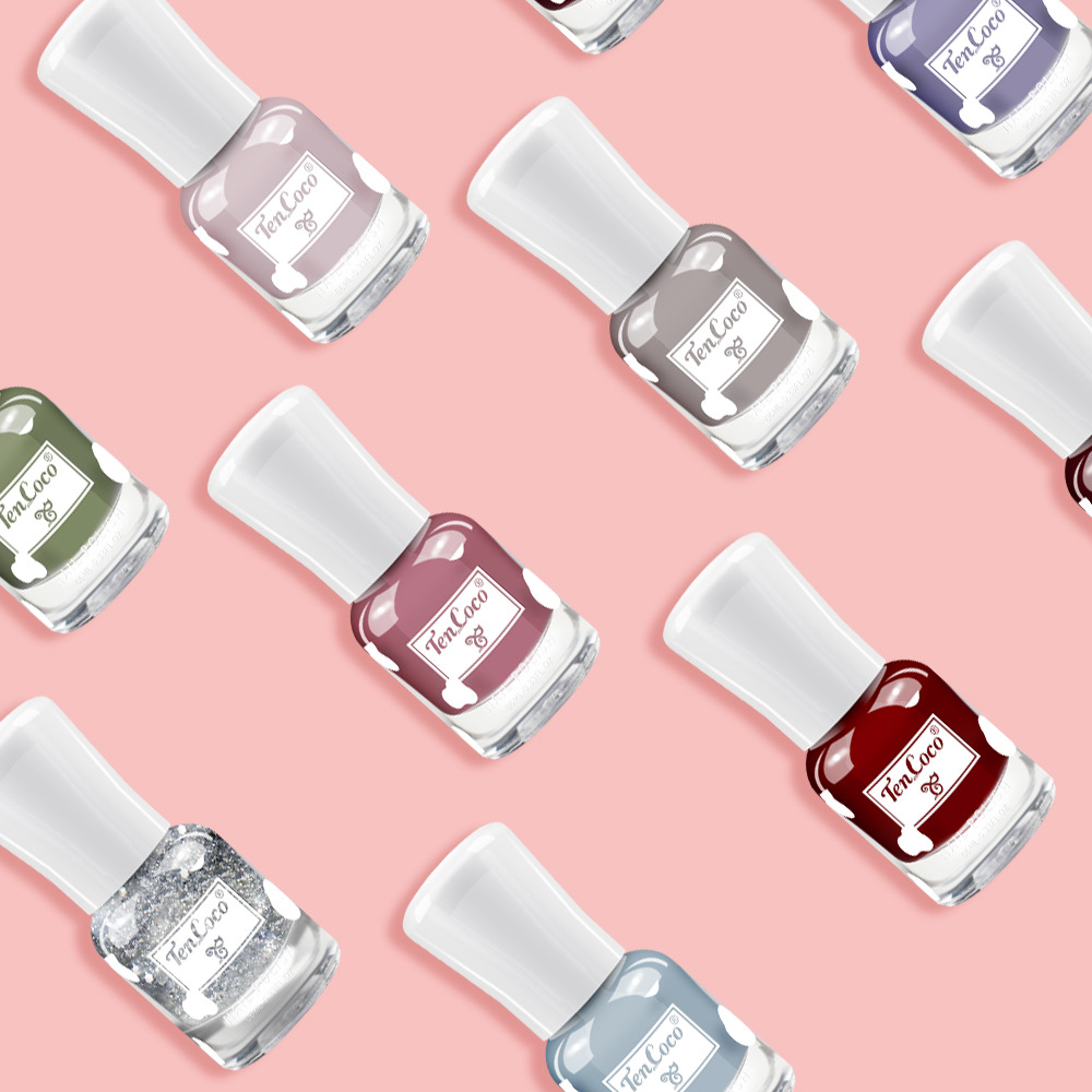 指甲油批发27色免烤可剥指甲油夏天新款 无味水性可撕拉指甲油