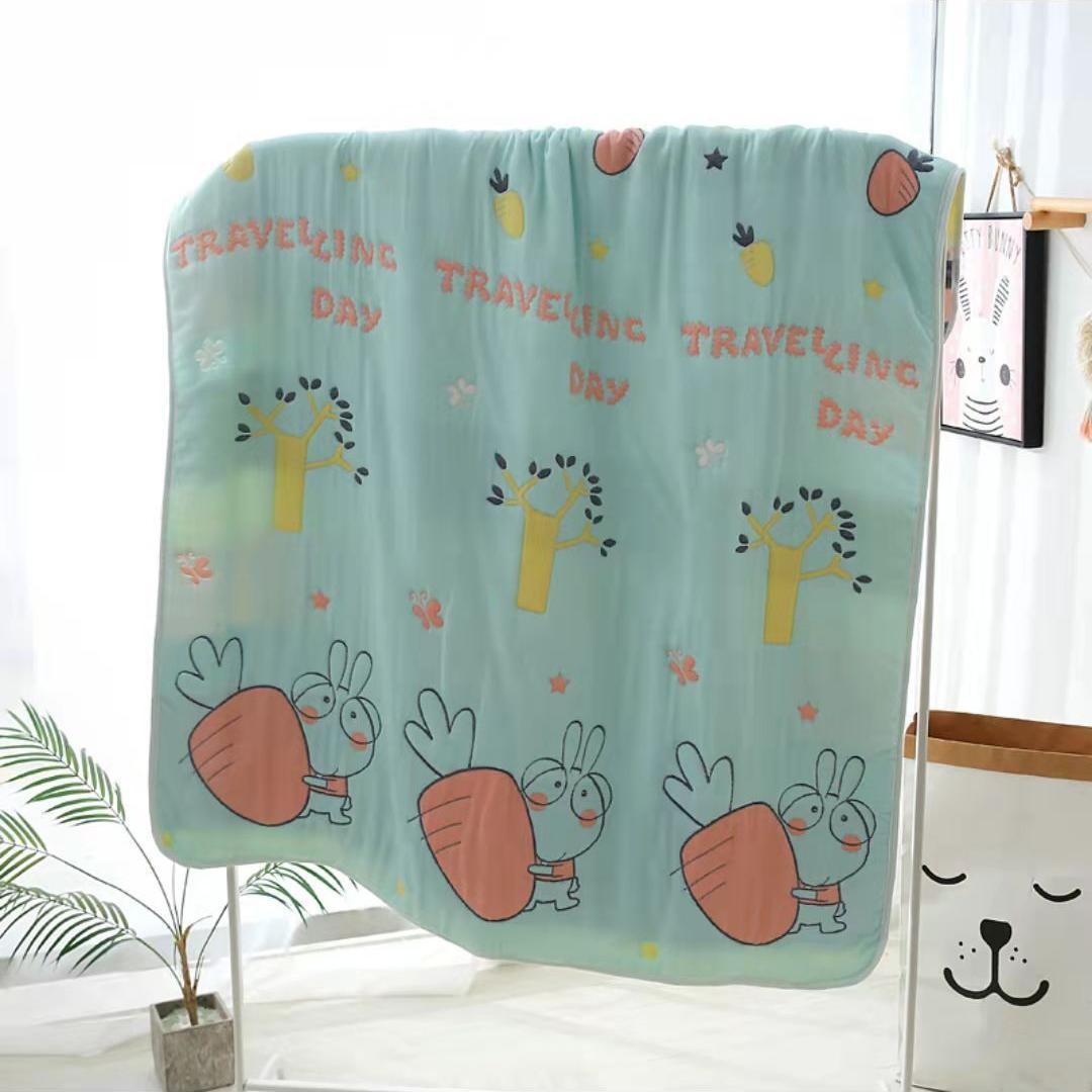 Ten Layers Of Gauze Baby Bath Towel Thickened Autumn And Winter Cute Rabbit Newborn Baby Blanket Towel Is Wholesale Factory