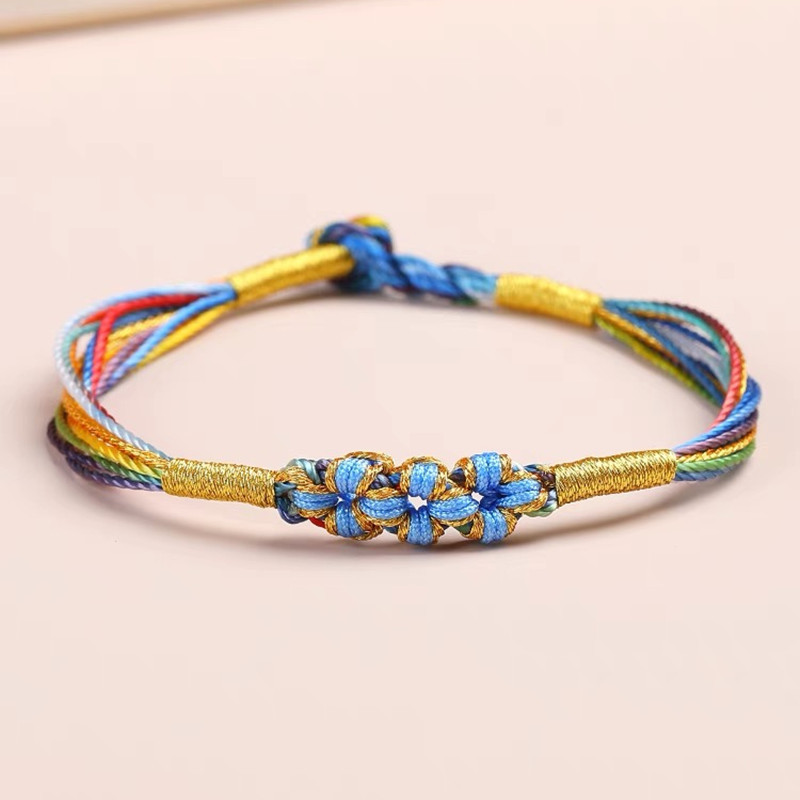 Live supply of new Dragon Boat Festival colorful rope long life strand children's bracelet peach blossom hand rope zongzi men and women adults Specification drawing