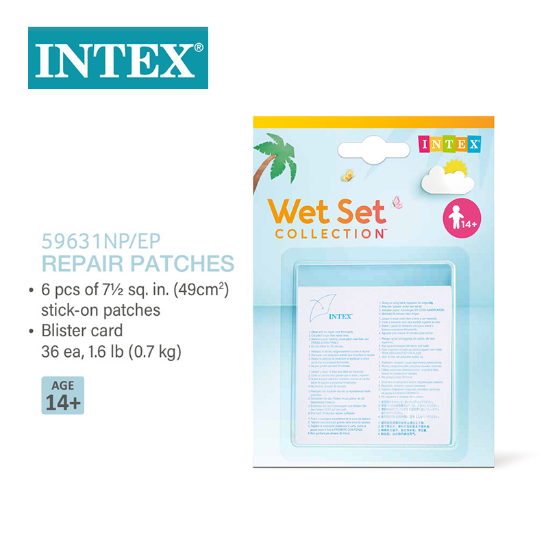 INTEX original 59631 inflatable mattress boat toy swimming pool special repair sheet PVC self-adhesive