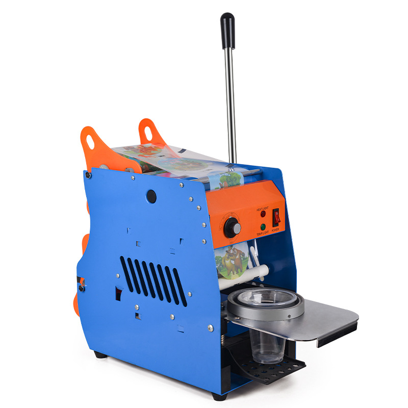Factory direct sales of commercial manual beverage hand-press sealing machines, milk tea cups, soy milk sealing machines, cup pressing machines, and cup sealing machines Application Scenario