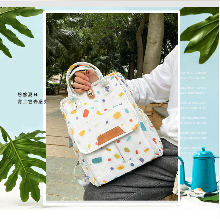 Jinyi Mummy Bag 2024 New multi-functional large-capacity mother and baby Bag, a backpack for mothers going out Specification image
