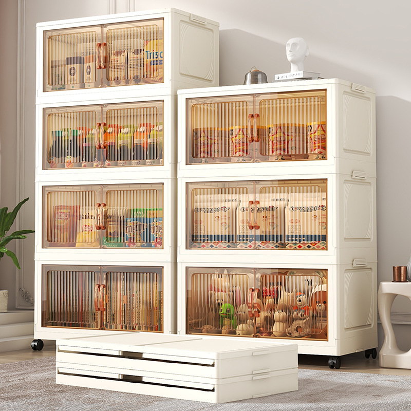 Easy To Install Plastic Wardrobe Home Large Capacity Foldable Lockers Children's Toys Clothes Storage Cabinet