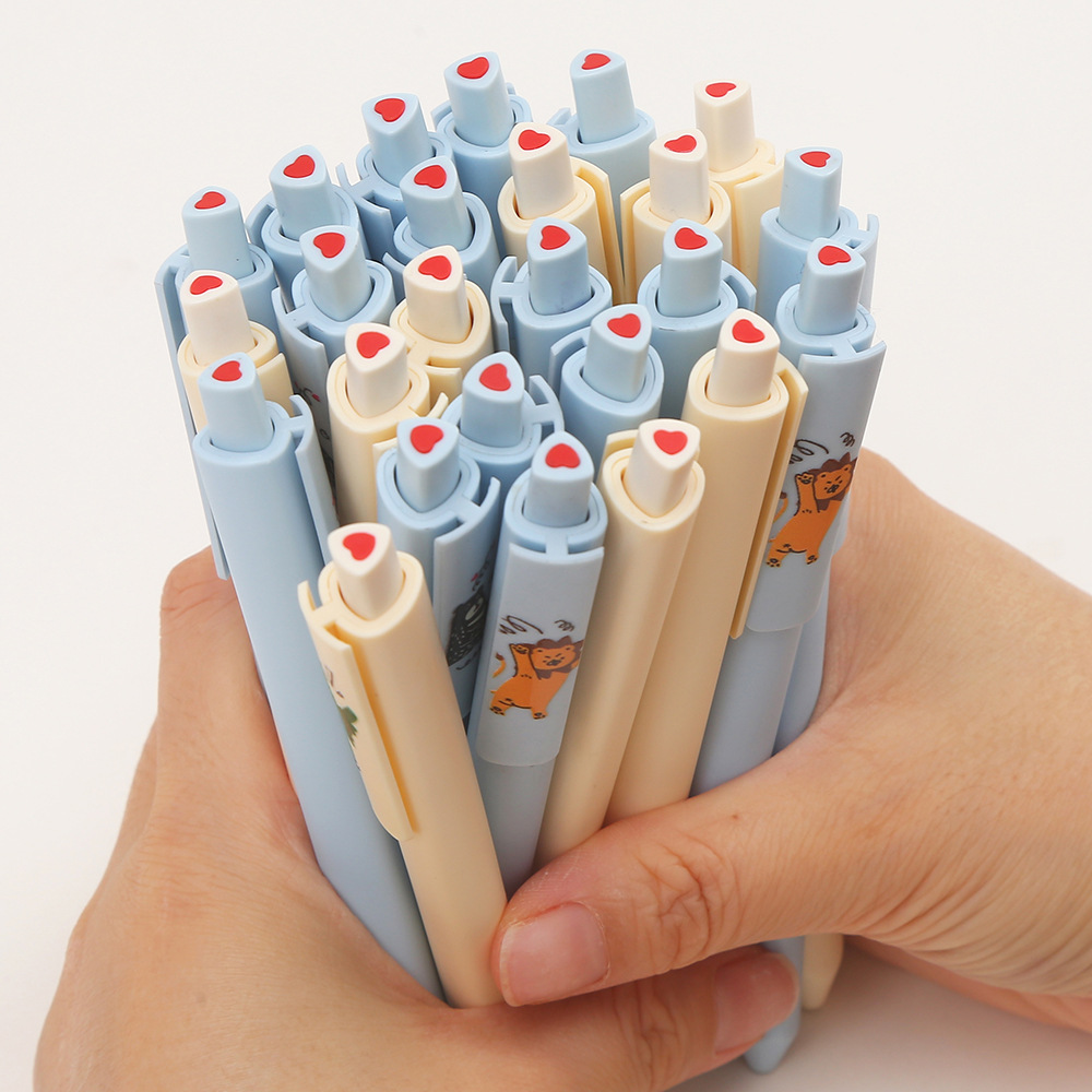 Zhongfan ZF2833 Dinosaur Cartoon Press 0.7mm signature Pen, large-capacity student writing and office pen details Picture